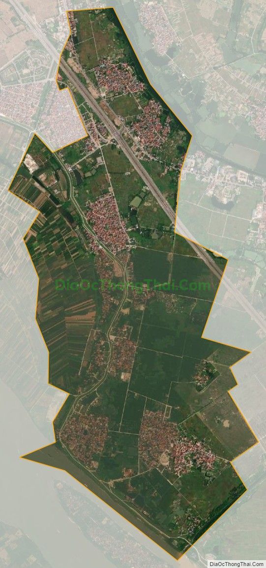 Bản đồ vệ tinh xã Xuân Canh, huyện Đông Anh