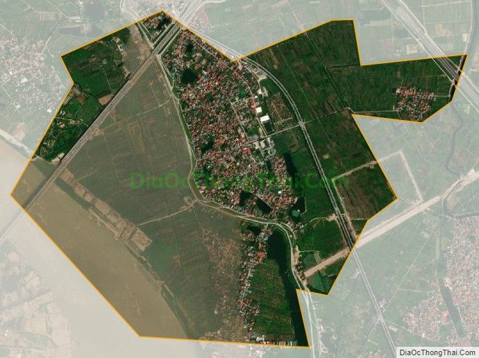Bản đồ vệ tinh xã Đông Dư, huyện Gia Lâm