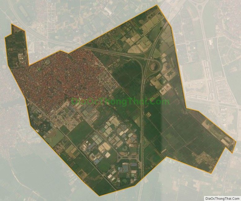 Bản đồ vệ tinh xã Ninh Hiệp, huyện Gia Lâm