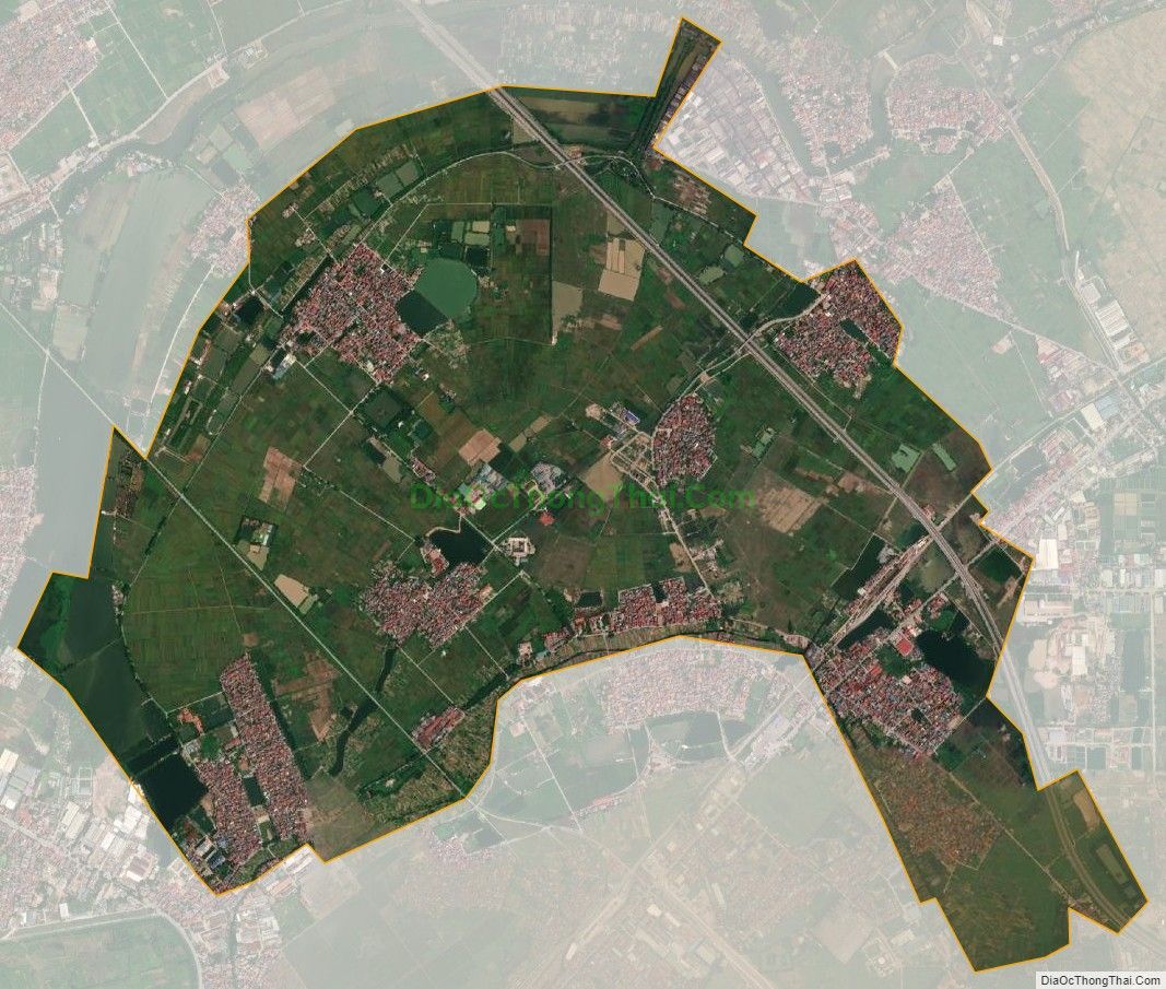 Bản đồ vệ tinh xã Yên Thường, huyện Gia Lâm