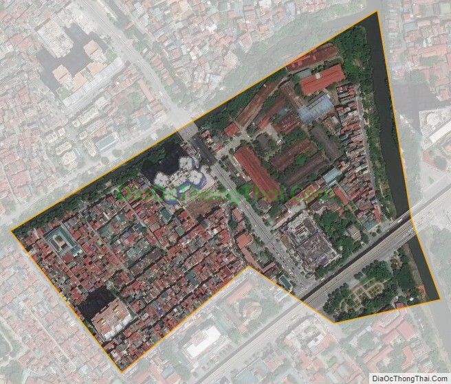 Bản đồ vệ tinh phường Yết Kiêu, quận Hà Đông