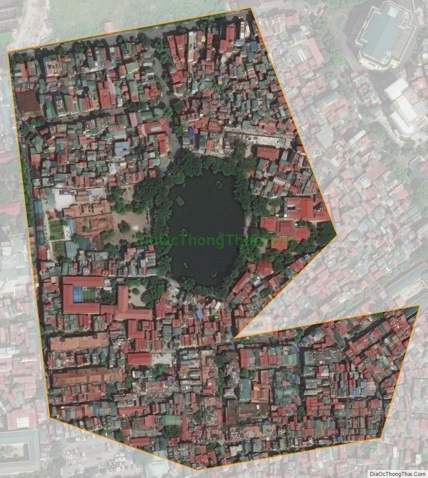 Bản đồ vệ tinh phường Đồng Nhân, quận Hai Bà Trưng