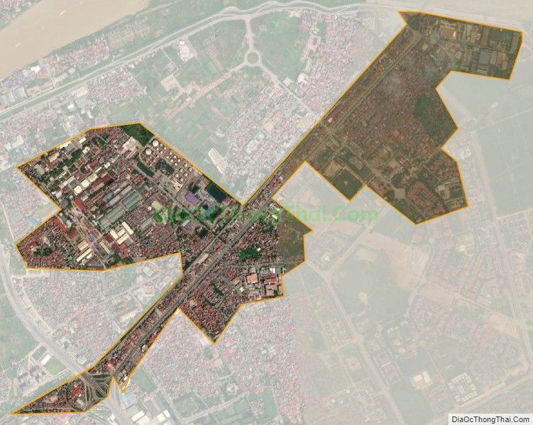 Bản đồ vệ tinh phường Đức Giang, quận Long Biên