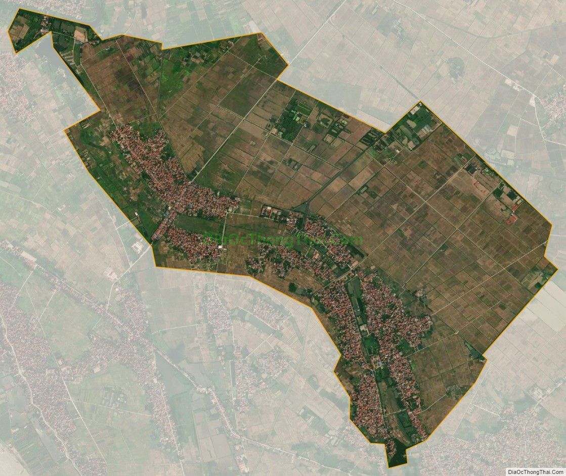Bản đồ vệ tinh xã Liên Mạc, huyện Mê Linh