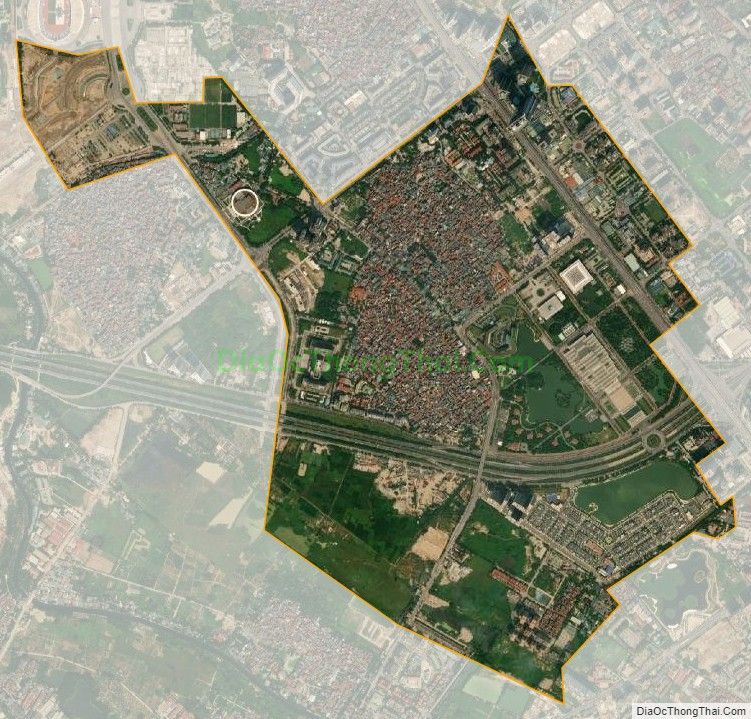 Bản đồ vệ tinh phường Mễ Trì, quận Nam Từ Liêm