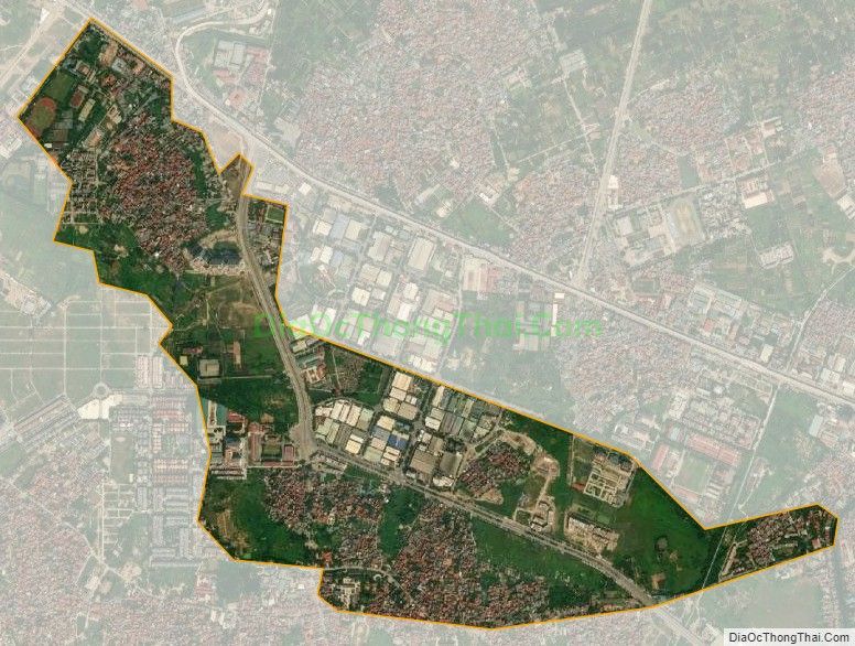 Bản đồ vệ tinh phường Phương Canh, quận Nam Từ Liêm
