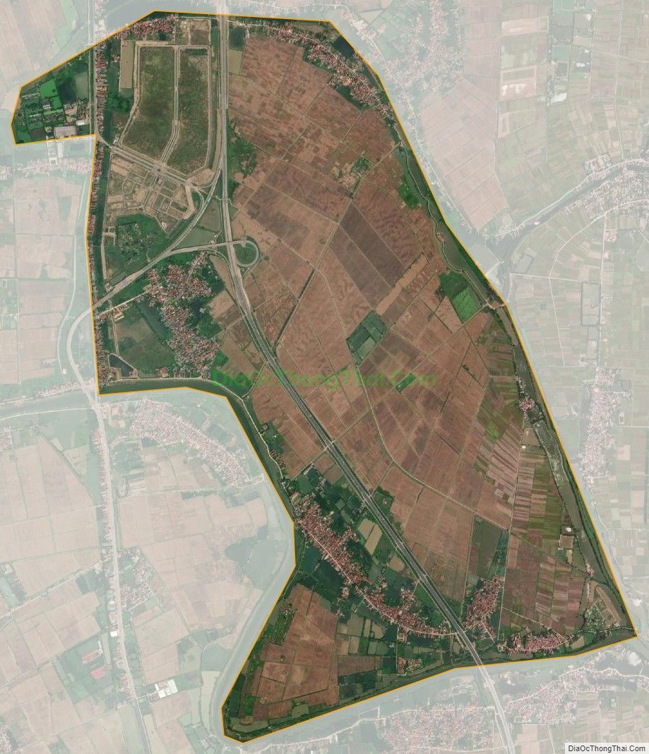 Bản đồ vệ tinh xã Đại Xuyên, huyện Phú Xuyên