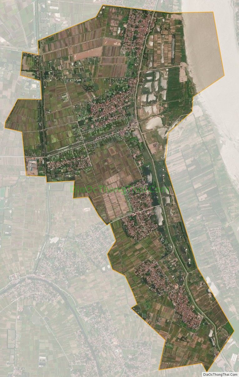 Bản đồ vệ tinh xã Khai Thái, huyện Phú Xuyên