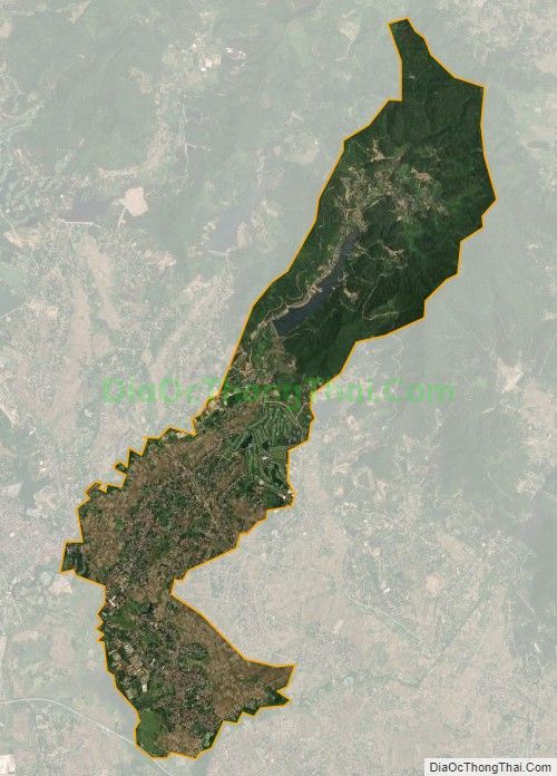 Bản đồ vệ tinh xã Minh Trí, huyện Sóc Sơn