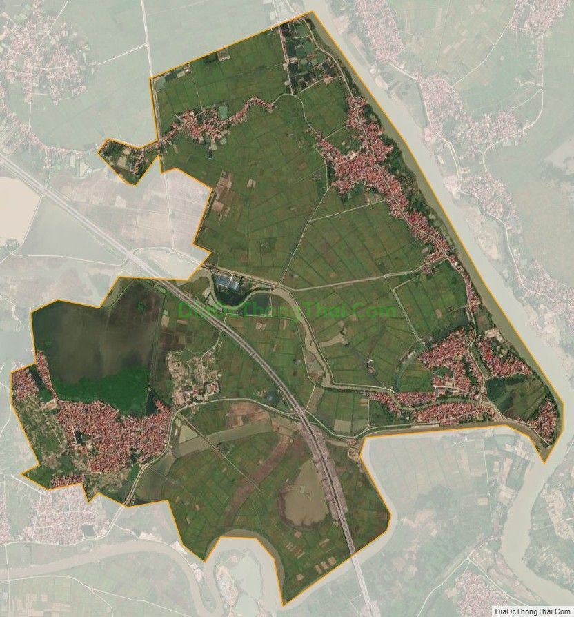 Bản đồ vệ tinh xã Việt Long, huyện Sóc Sơn