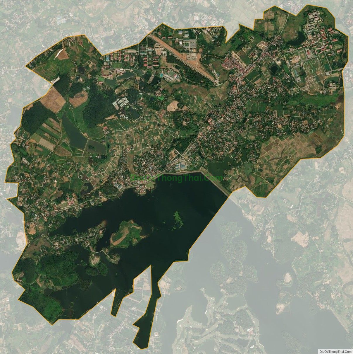 Bản đồ vệ tinh xã Kim Sơn, thị xã Sơn Tây
