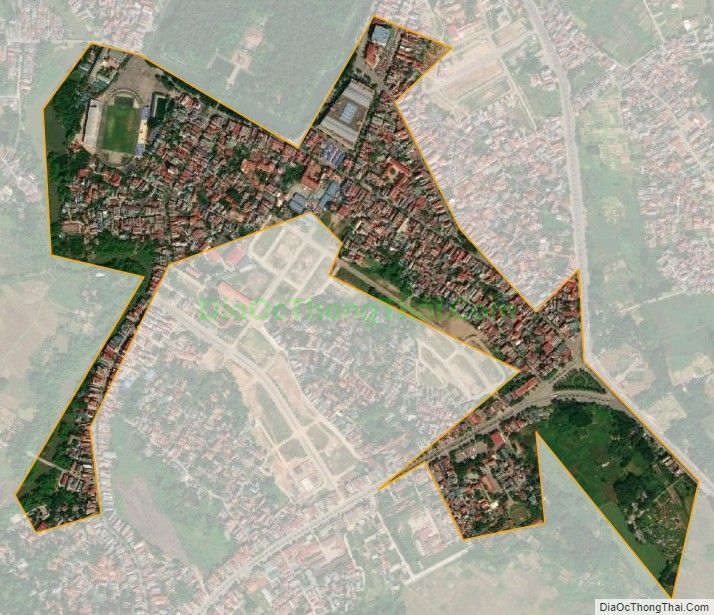 Bản đồ vệ tinh phường Quang Trung, thị xã Sơn Tây