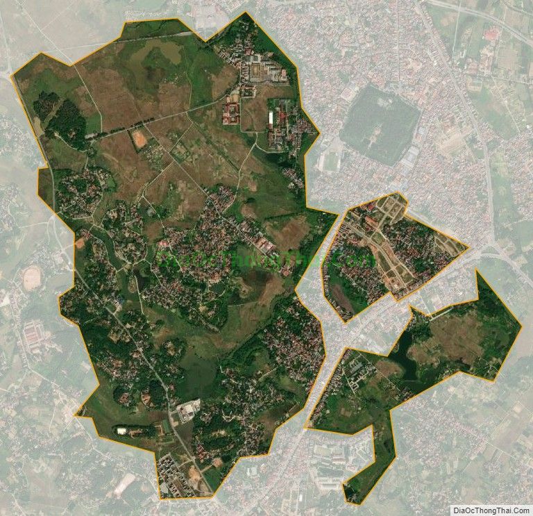 Bản đồ vệ tinh phường Trung Hưng, thị xã Sơn Tây