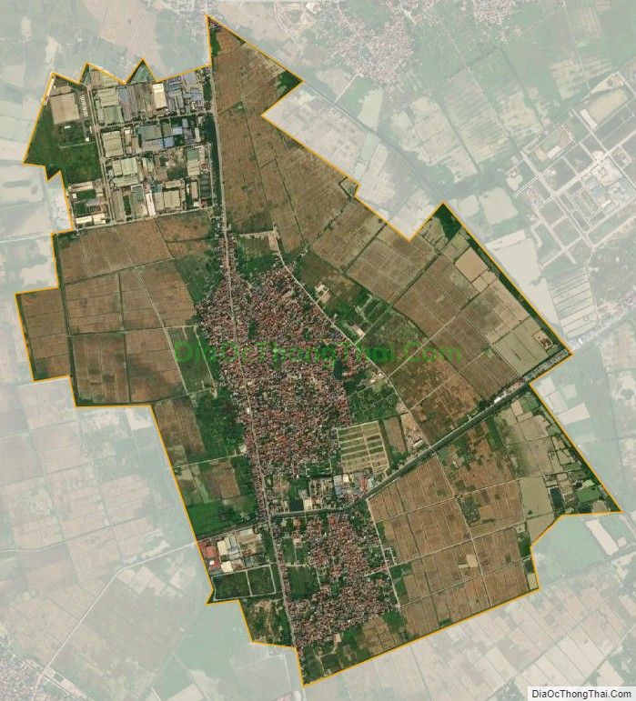 Bản đồ vệ tinh xã Bích Hòa, huyện Thanh Oai