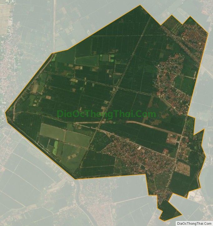Bản đồ vệ tinh xã Đại Áng, huyện Thanh Trì