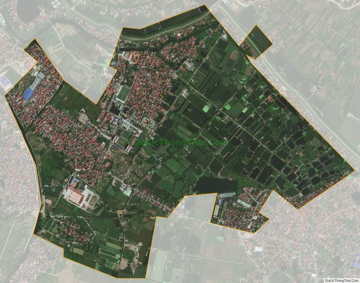 Bản đồ vệ tinh xã Đông Mỹ, huyện Thanh Trì