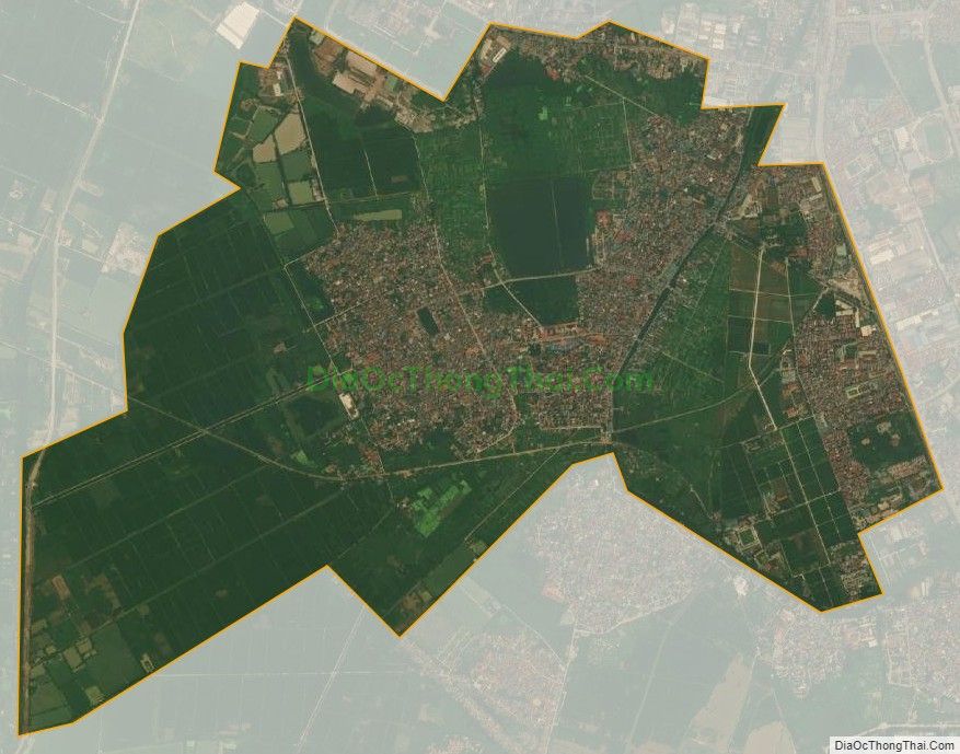 Bản đồ vệ tinh xã Vĩnh Quỳnh, huyện Thanh Trì
