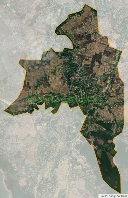 Bản đồ vệ tinh xã Cẩm Duệ, huyện Cẩm Xuyên