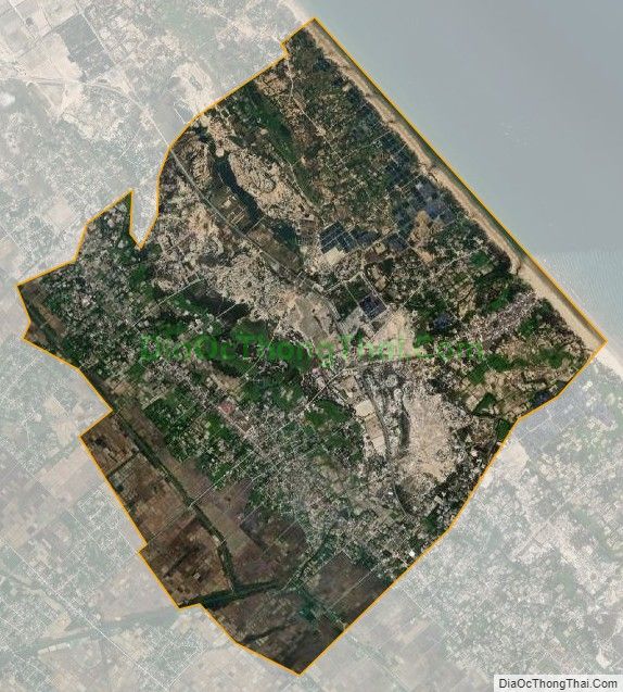 Bản đồ vệ tinh xã Cẩm Hòa (cũ), huyện Cẩm Xuyên