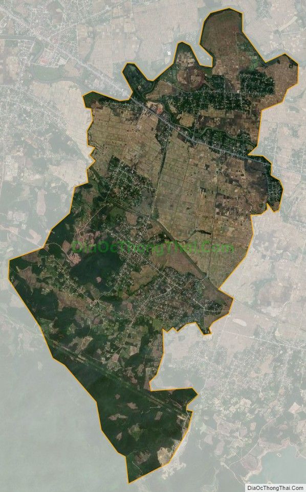 Bản đồ vệ tinh xã Cẩm Hưng, huyện Cẩm Xuyên