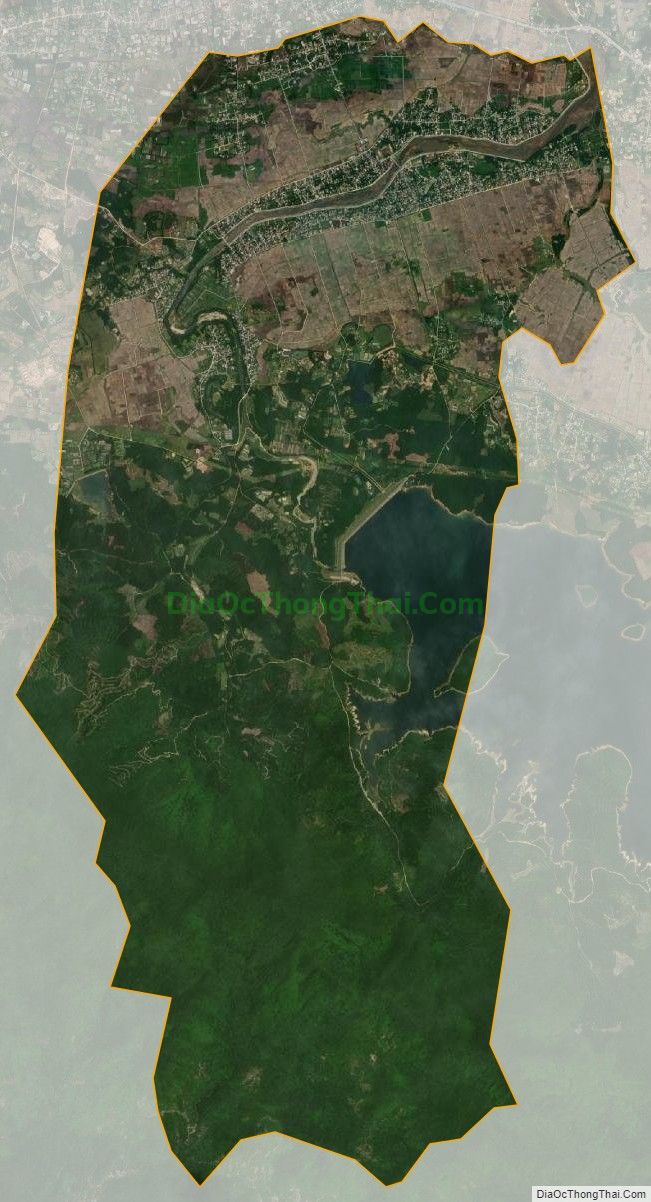 Bản đồ vệ tinh xã Cẩm Lạc, huyện Cẩm Xuyên