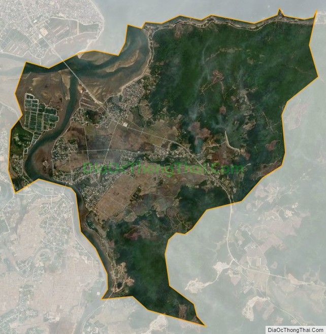 Bản đồ vệ tinh xã Cẩm Lĩnh, huyện Cẩm Xuyên