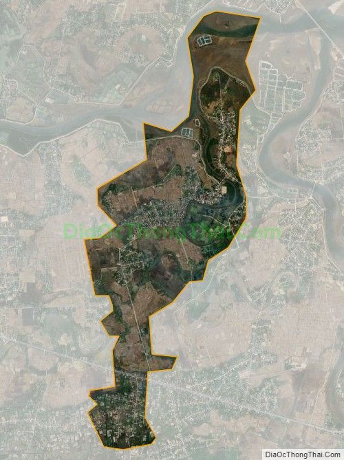 Bản đồ vệ tinh xã Cẩm Lộc, huyện Cẩm Xuyên