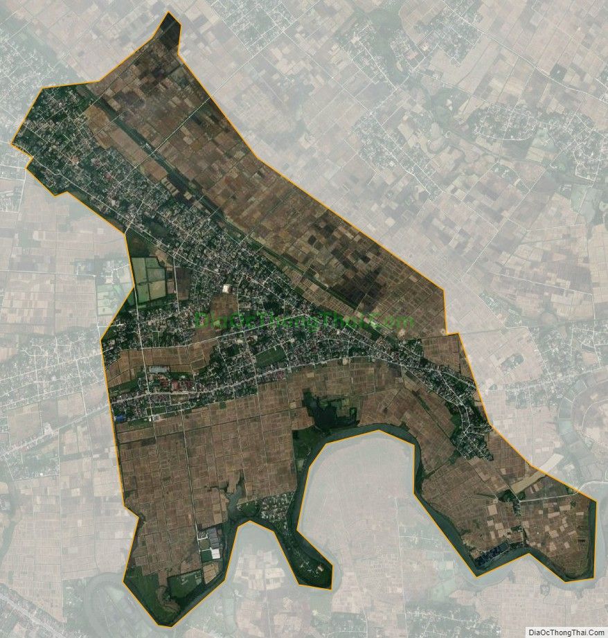 Bản đồ vệ tinh xã Cẩm Thăng (cũ), huyện Cẩm Xuyên