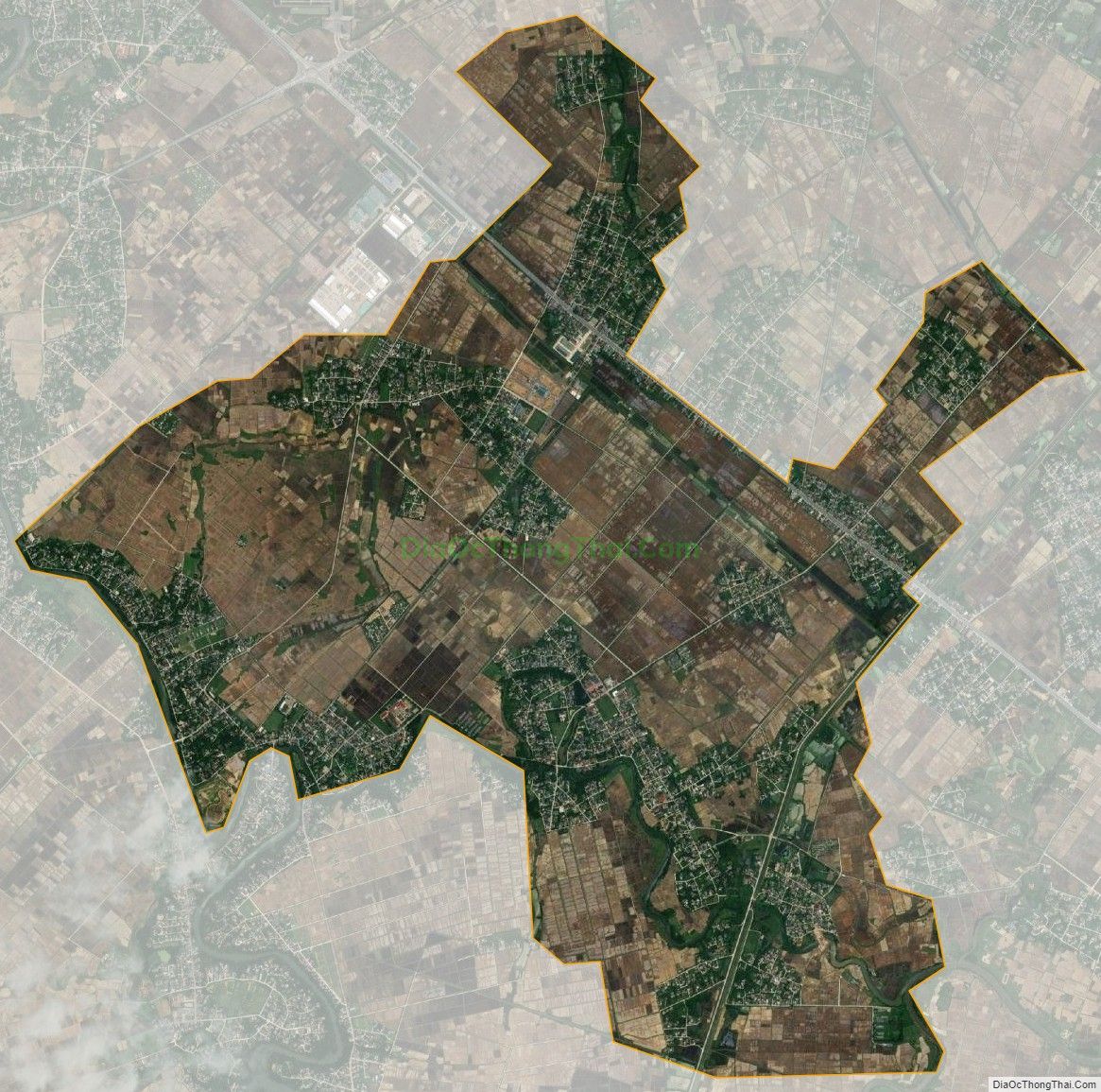 Bản đồ vệ tinh xã Cẩm Thành, huyện Cẩm Xuyên