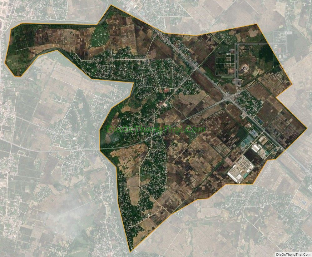 Bản đồ vệ tinh xã Cẩm Vĩnh, huyện Cẩm Xuyên