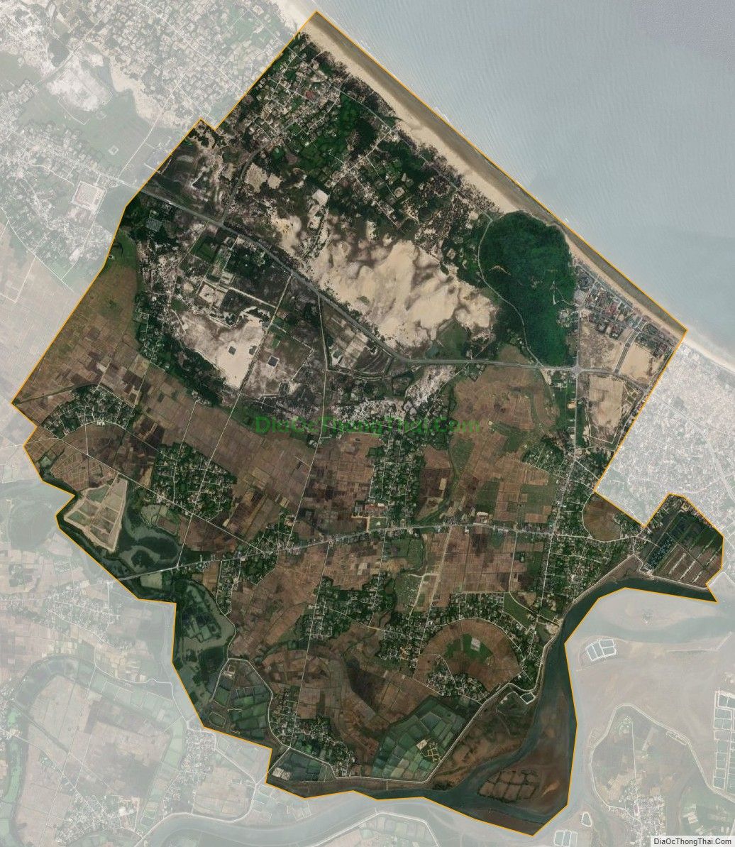 Bản đồ vệ tinh Thị trấn Thiên Cầm, huyện Cẩm Xuyên