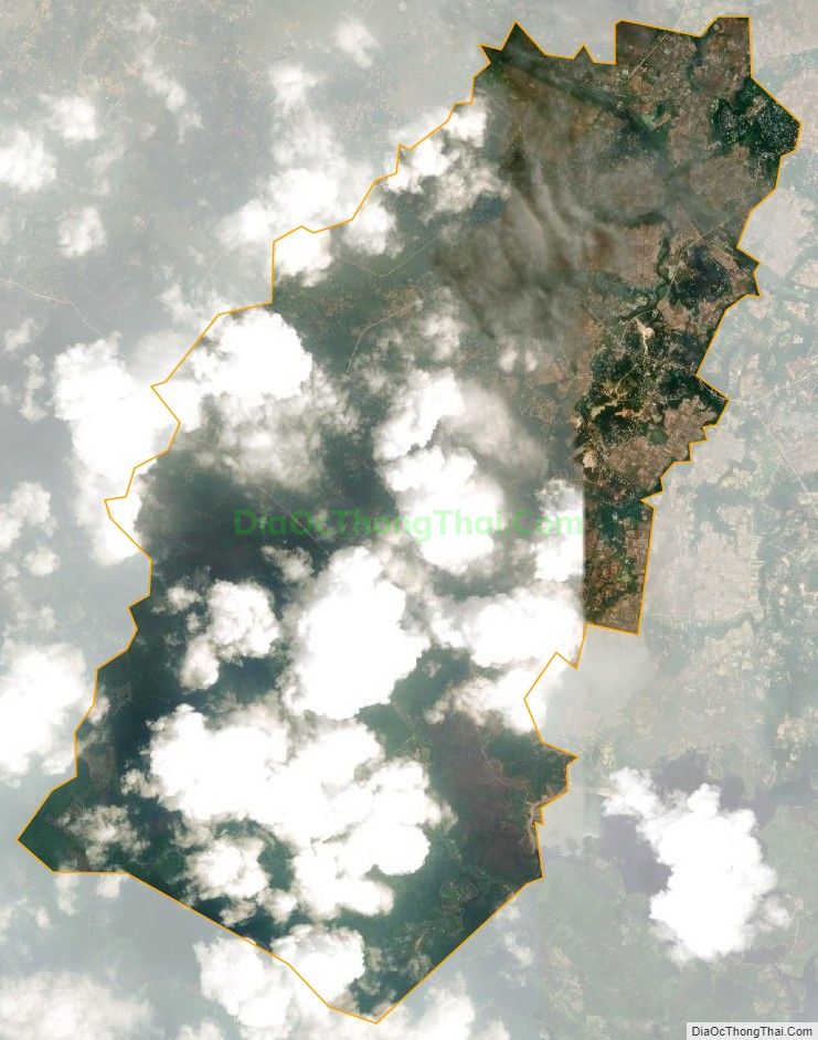 Bản đồ vệ tinh xã Thượng Lộc, huyện Can Lộc
