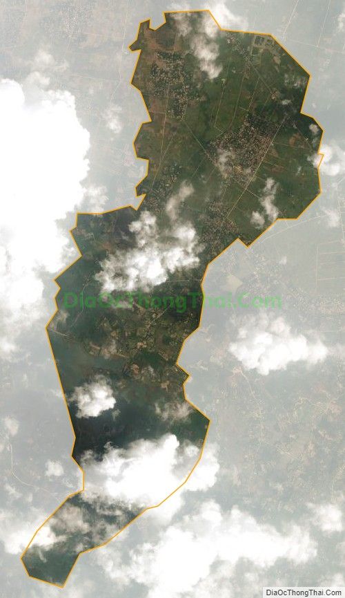 Bản đồ vệ tinh xã Thường Nga, huyện Can Lộc