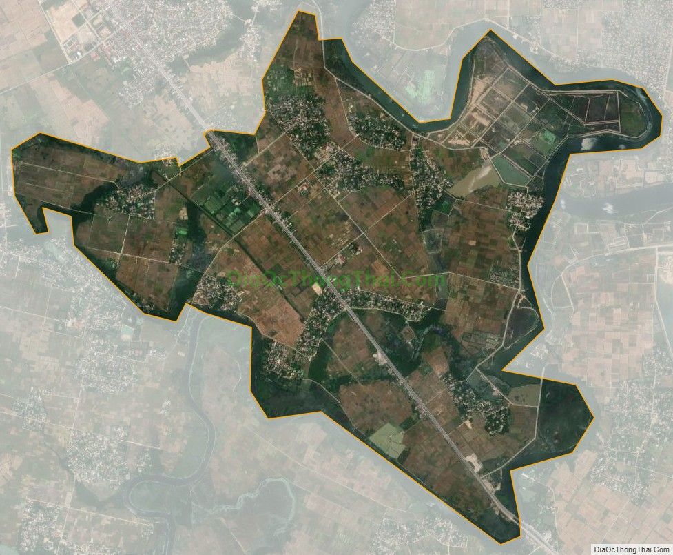 Bản đồ vệ tinh xã Tiến Lộc (cũ), huyện Can Lộc