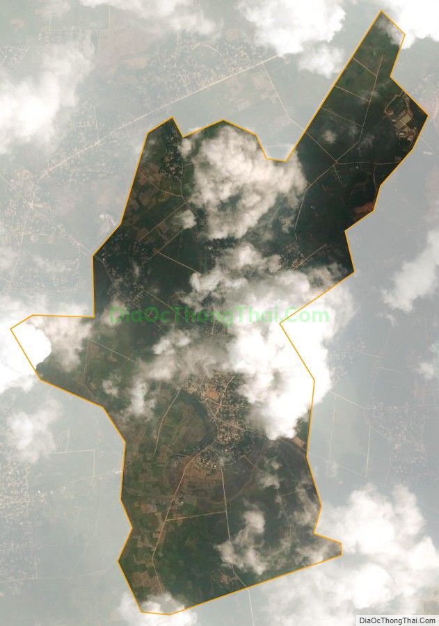 Bản đồ vệ tinh xã Trường Lộc (cũ), huyện Can Lộc