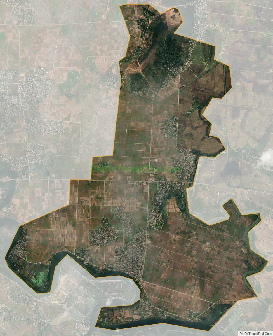 Bản đồ vệ tinh xã Tùng Lộc, huyện Can Lộc