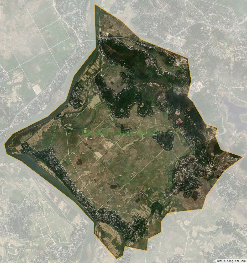 Bản đồ vệ tinh xã Đức Hòa (cũ), huyện Đức Thọ