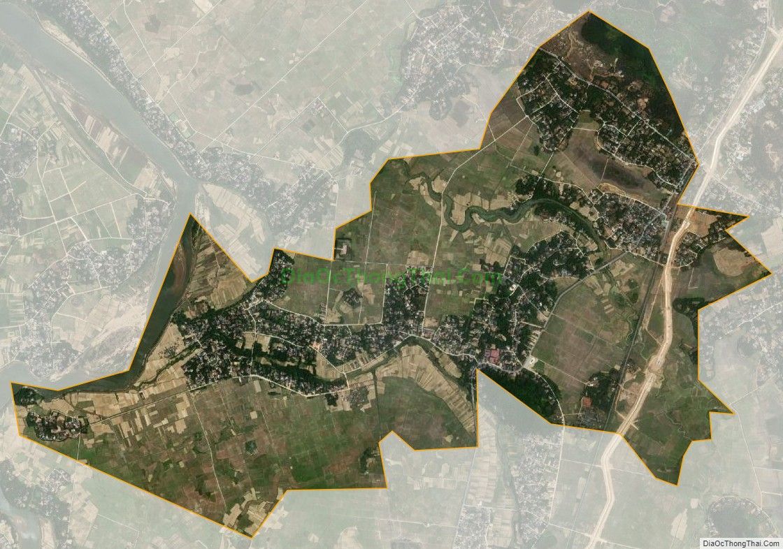 Bản đồ vệ tinh xã Đức Lạc (cũ), huyện Đức Thọ
