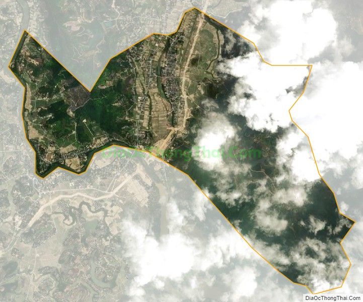 Bản đồ vệ tinh xã Đức Lạng, huyện Đức Thọ