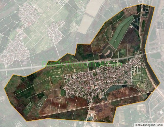 Bản đồ vệ tinh xã Thạch Đồng (cũ), thành phố Hà Tĩnh
