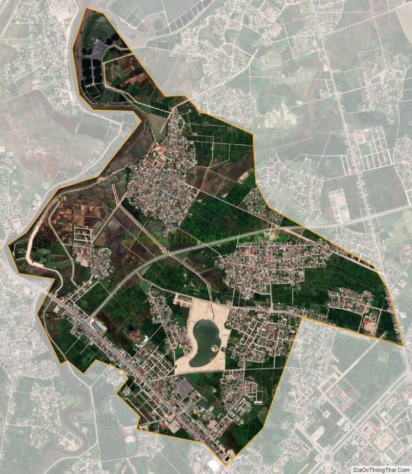 Bản đồ vệ tinh xã Thạch Trung, thành phố Hà Tĩnh