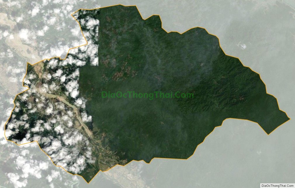 Bản đồ vệ tinh xã Hương Trạch, huyện Hương Khê