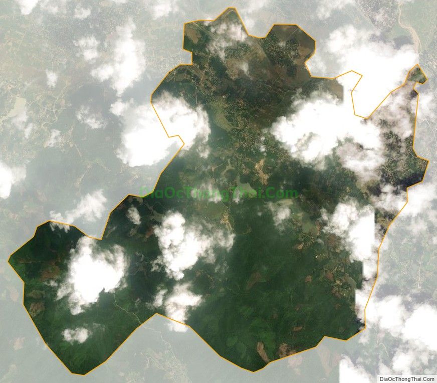 Bản đồ vệ tinh xã Hương Xuân, huyện Hương Khê