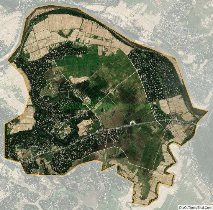 Bản đồ vệ tinh xã Sơn Bằng, huyện Hương Sơn