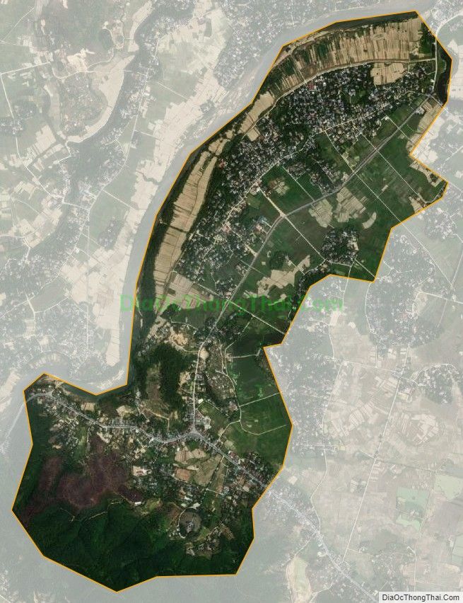 Bản đồ vệ tinh xã Sơn Châu, huyện Hương Sơn