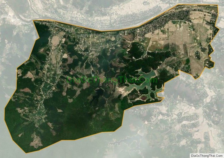 Bản đồ vệ tinh xã Sơn Diệm (cũ), huyện Hương Sơn