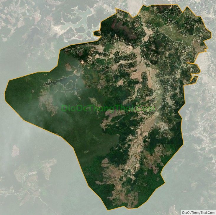 Bản đồ vệ tinh xã Sơn Hàm, huyện Hương Sơn