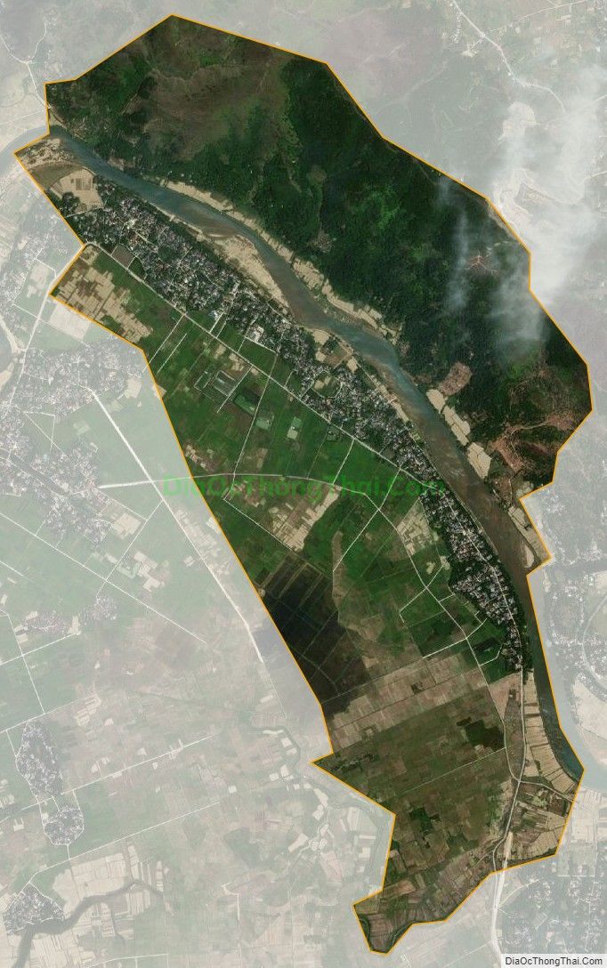 Bản đồ vệ tinh xã Sơn Tân (cũ), huyện Hương Sơn