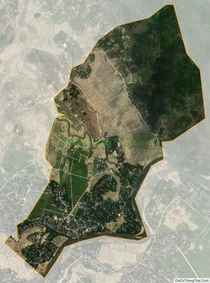 Bản đồ vệ tinh xã Sơn Thịnh (cũ), huyện Hương Sơn