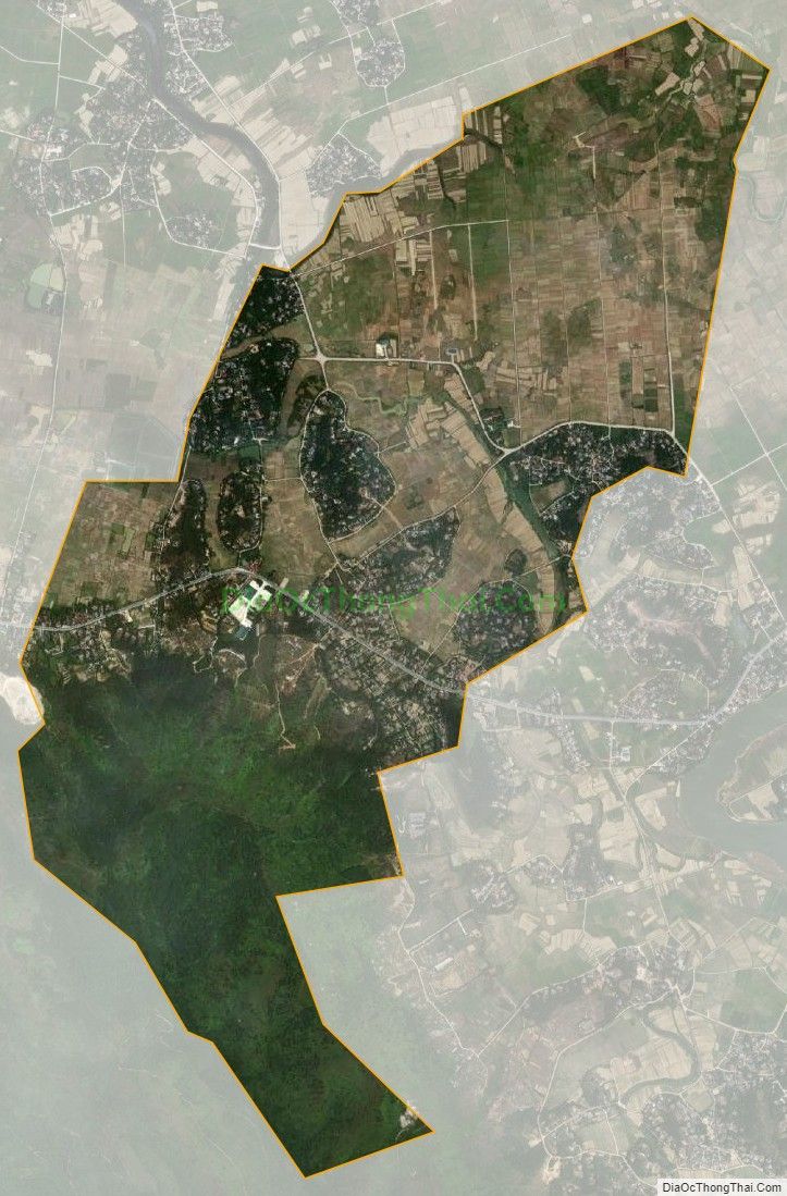 Bản đồ vệ tinh xã Sơn Trà, huyện Hương Sơn